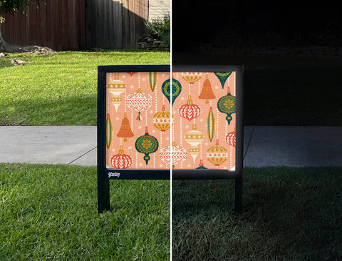 Christmas Ornaments Yardsy Sign