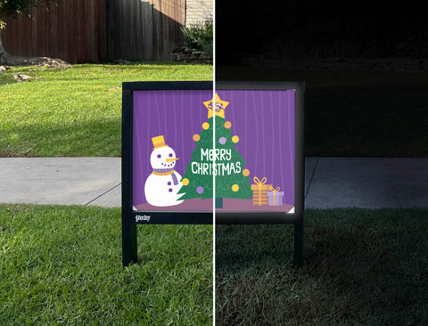 Christmas Tree LSU Yardsy Sign