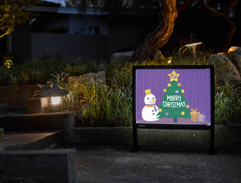 Christmas Tree LSU Yardsy Sign