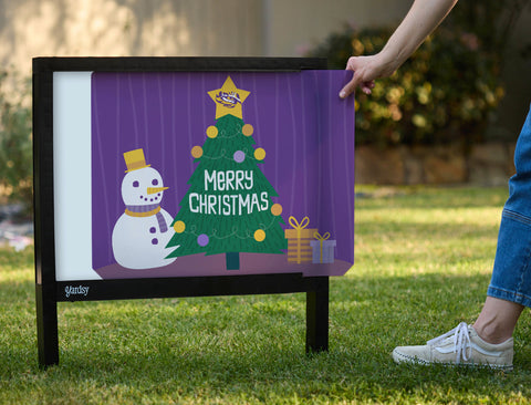 Christmas Tree LSU Yardsy Sign