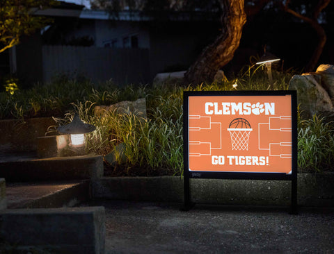 Clemson Basketball Yardsy Sign - Flat Feet