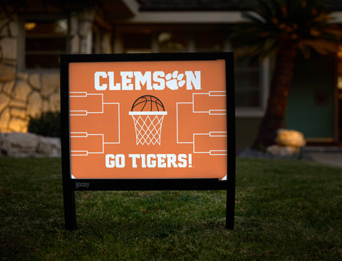 Clemson Basketball Yardsy Sign - Hero