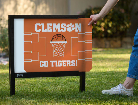 Clemson Basketball Yardsy Sign - Interchangeable