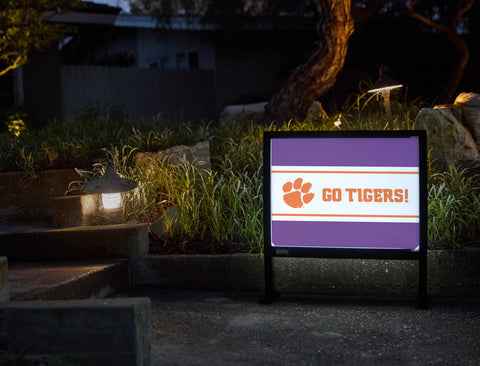 Clemson Go Tigers Regalia Yardsy Sign - Flat Feet