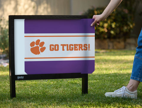 Clemson Go Tigers Regalia Yardsy Sign - Interchangeable