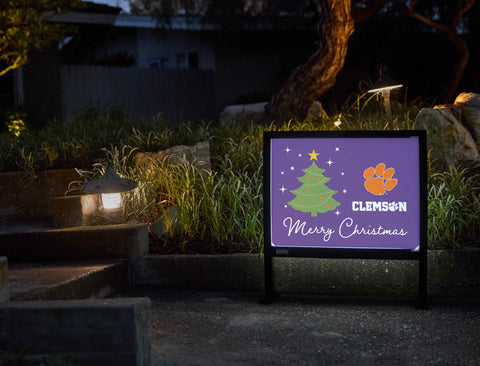 Clemson Merry Christmas Yardsy Sign - Flat Feet