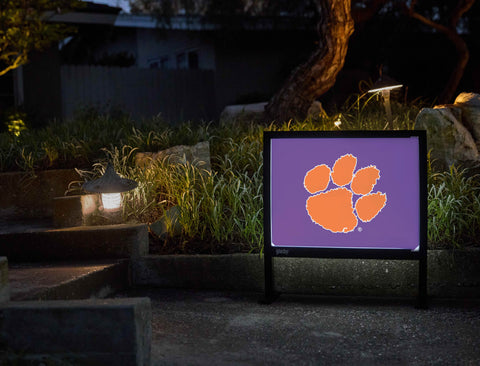 Clemson Paw Print Regalia Yardsy Sign - Flat Feet