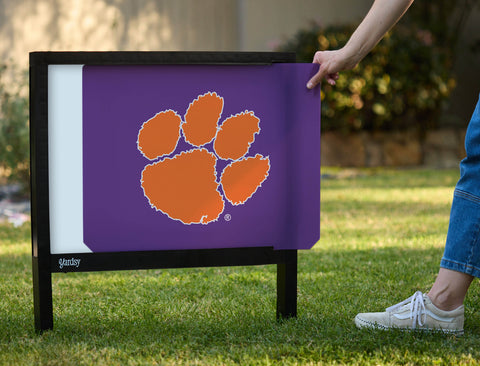 Clemson Paw Print Regalia Yardsy Sign - Interchangeable
