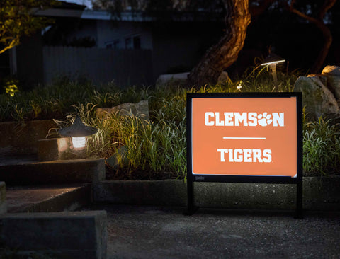 Clemson Tigers Clemson Orange Yardsy Sign - Flat Feet
