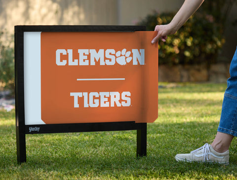 Clemson Tigers Clemson Orange Yardsy Sign - Interchangeable