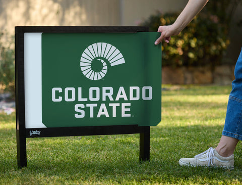 Colorado State Logo Green Yardsy Sign - Interchangeable
