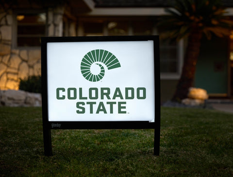 Colorado State Logo White Yardsy Sign - Hero