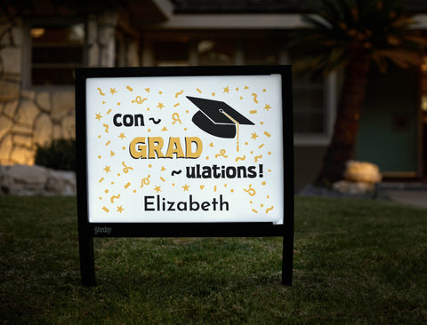 Con-GRAD-ulations! Custom Yardsy Sign - Hero