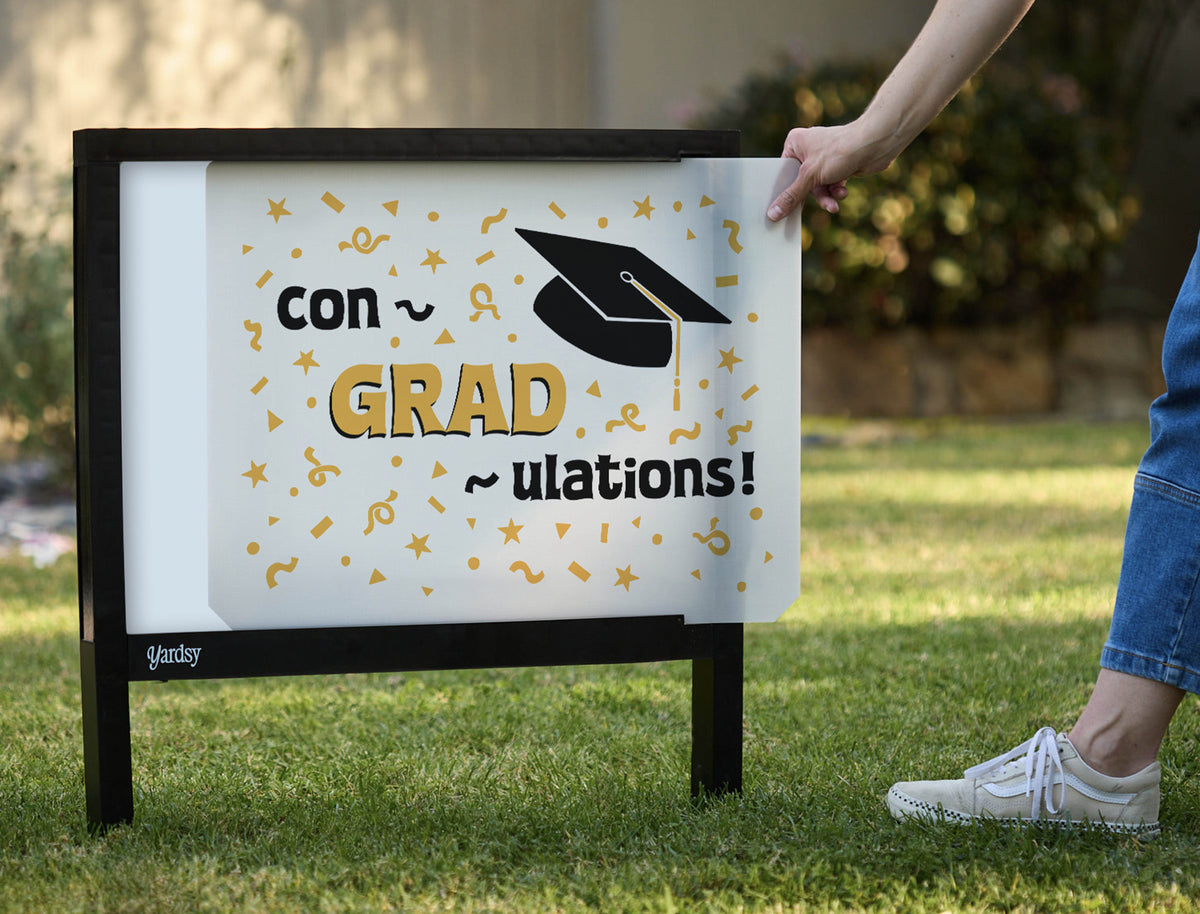 Con-GRAD-ulations! Yardsy Sign