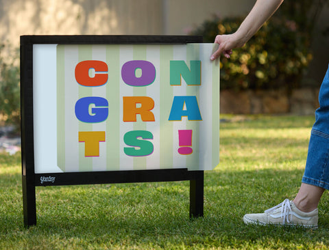 Congrats Yardsy Sign - Interchangeable