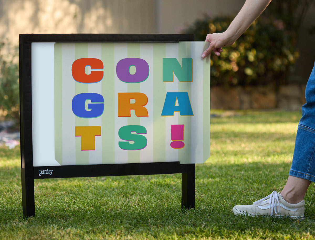 Congrats Yardsy Sign