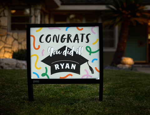 Congrats, You Did It Custom Yardsy Sign - Hero