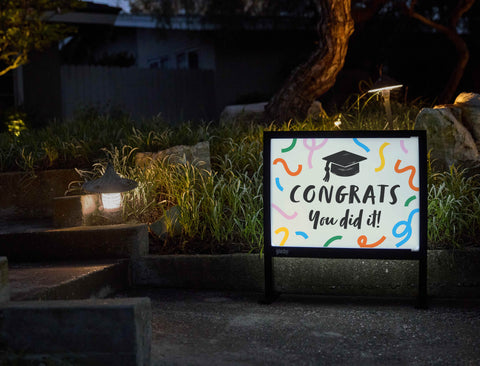 Congrats, You Did It Yardsy Sign - Flat Feet