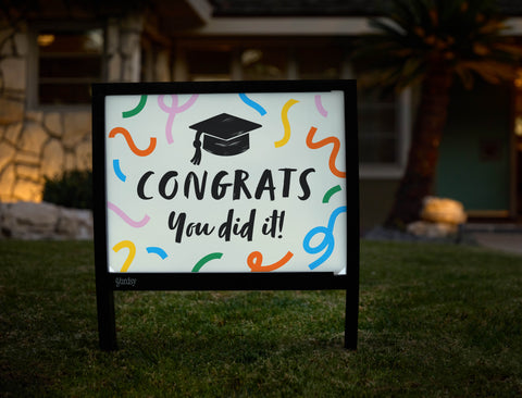 Congrats, You Did It Yardsy Sign - Hero