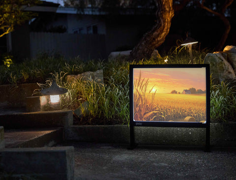Cornfield At Sunset Yardsy Sign - Flat Feet