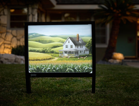 Country Cornfield House Landscape Yardsy Sign - Hero