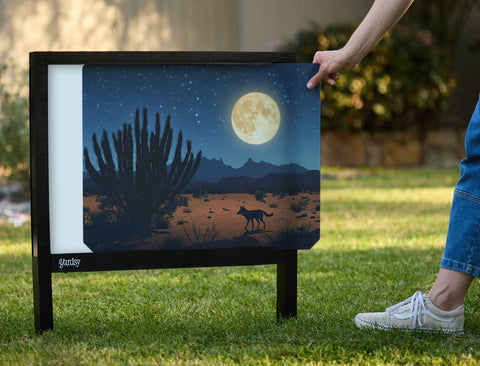 Coyote Moon Desert Yardsy Sign - Interchangeable