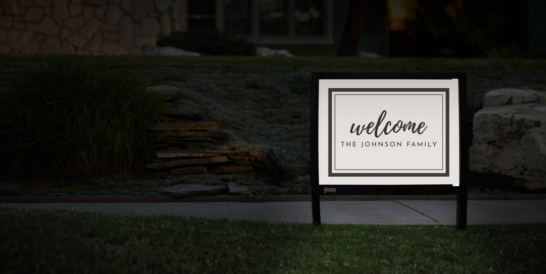Customizable Light-Up Welcome Signs – Upload Your Design | Yardsy