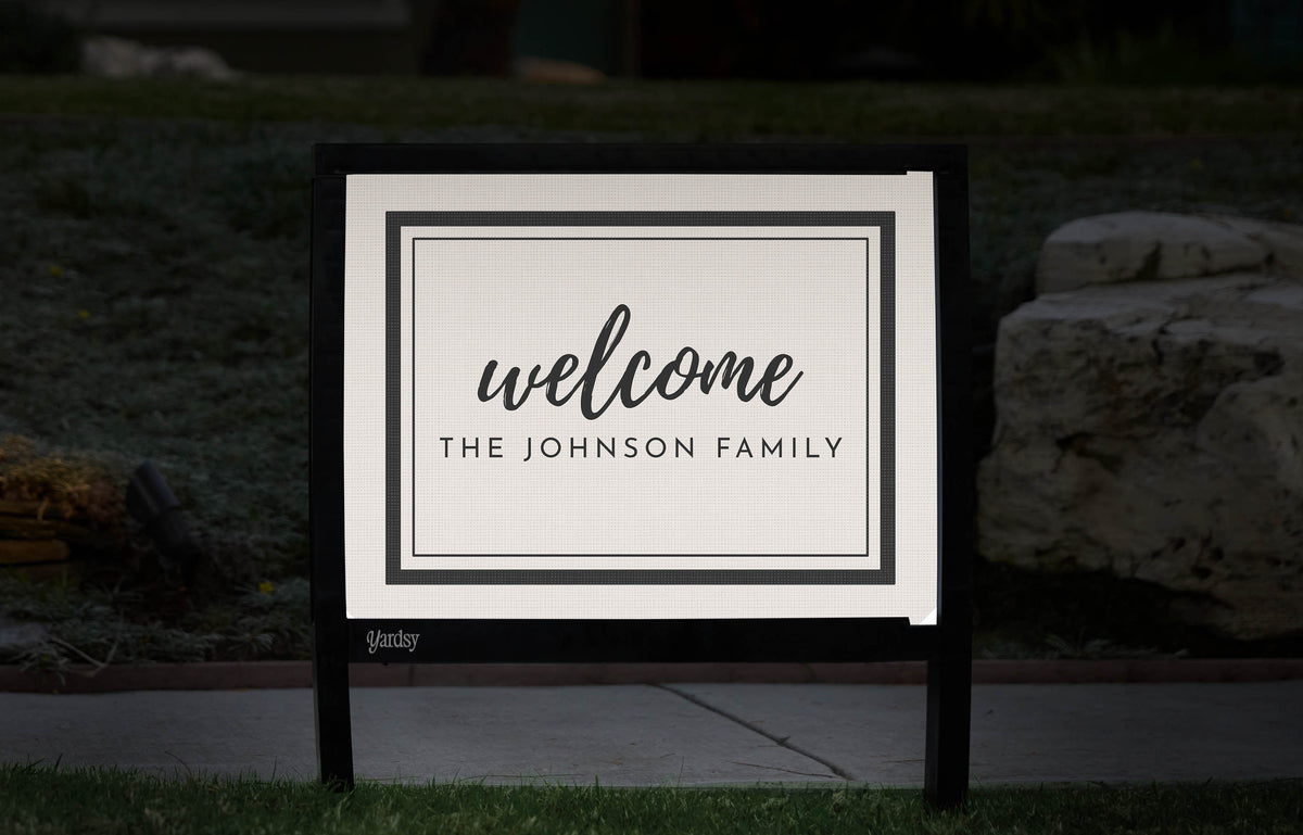 Customizable Light-Up Welcome Signs – Upload Your Design | Yardsy