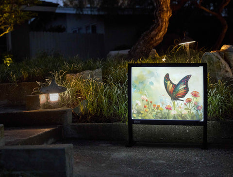 Delicate Butterfly Garden Decor Yardsy Sign - Flat Feet