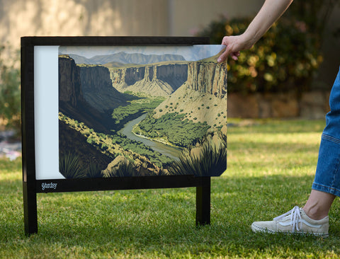 Desert River Valley Landscape Yardsy Sign - Interchangeable