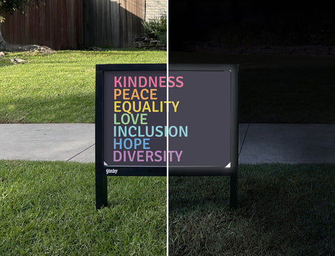 Diversity Yardsy Sign - Day Night