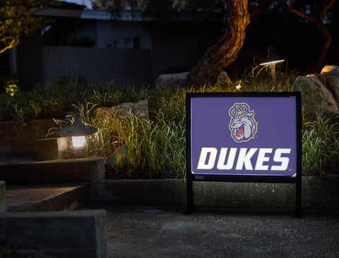 Duke Dog Purple Dukes Yardsy Sign - Flat Feet
