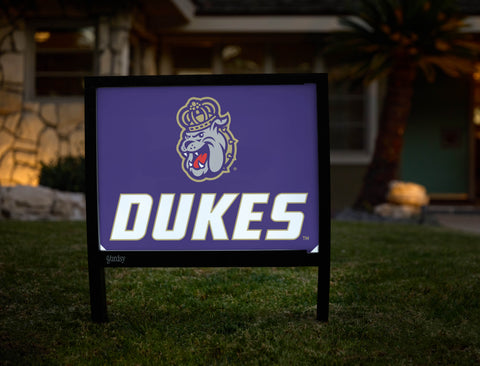 Duke Dog Purple Dukes Yardsy Sign - Hero