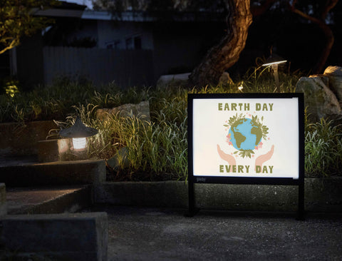Earth Day Every Day Yardsy Sign - Flat Feet
