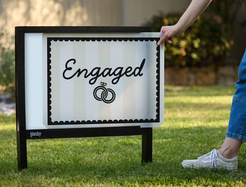 Engaged Yardsy Sign - Interchangeable