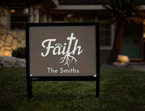 Faith Roots Custom Yardsy Sign - Hero