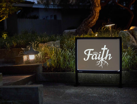 Faith Roots Yardsy Sign - Flat Feet