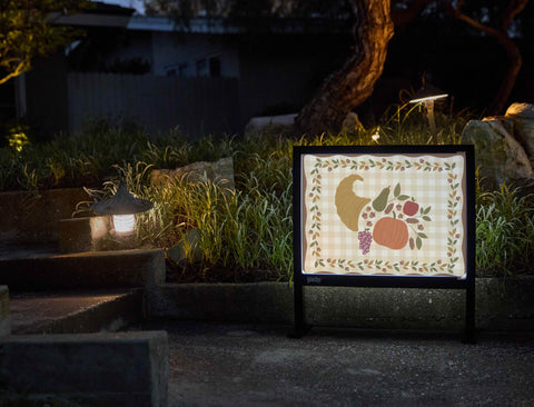 Fall Cornucopia Autumn Yardsy Sign - Flat Feet