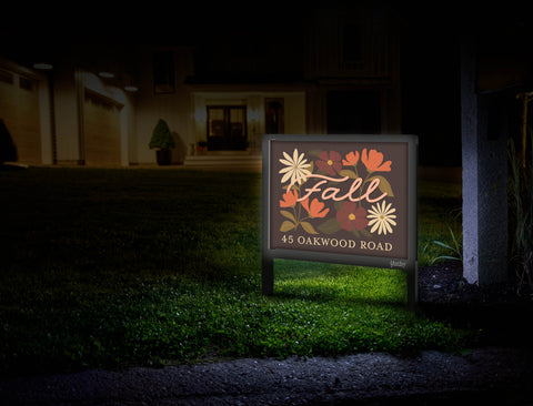 Fall Flowers Custom Yardsy Sign