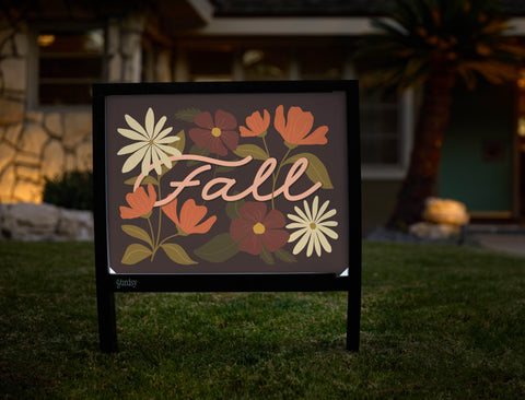 Fall Flowers Yardsy Sign - Hero