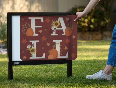 Fall Lettering Yardsy Sign - Interchangeable