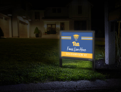 Fans Live Here Pittsburgh Custom Yardsy Sign