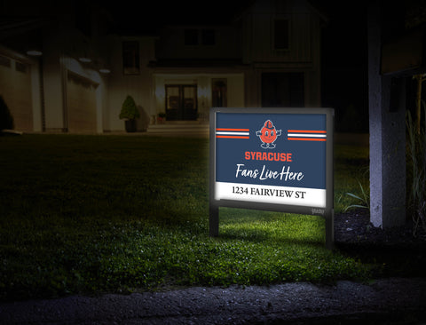Fans Live Here Syracuse Custom Yardsy Sign