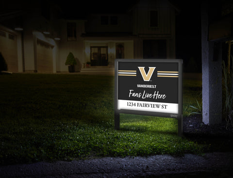 Fans Live Here Vanderbilt Custom Yardsy Sign