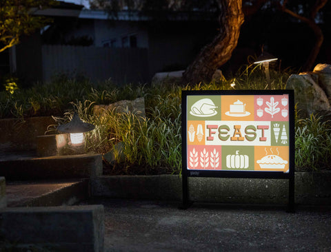 Feast Yardsy Sign - Flat Feet