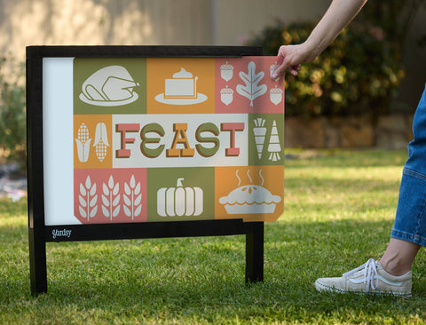 Feast Yardsy Sign - Interchangeable