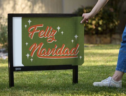 Feliz Navidad Yardsy Sign - Interchangeable