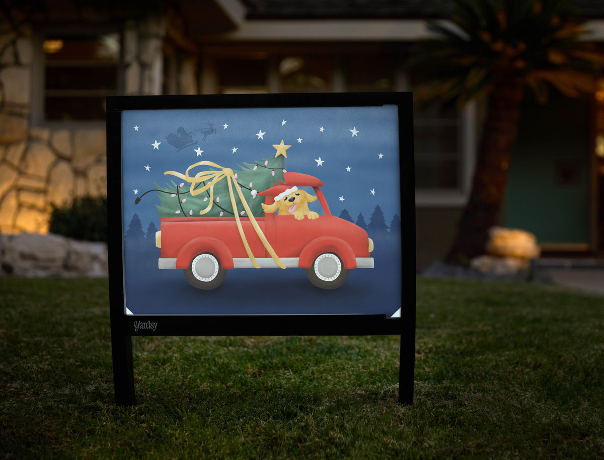 Fido's Tree Delivery Yardsy Sign - Hero