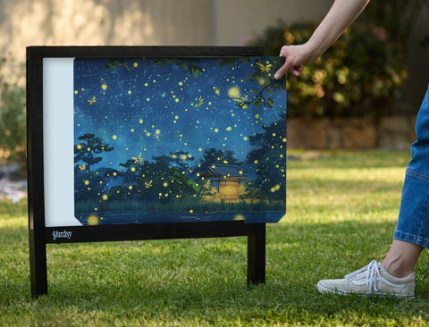 Firefly Twilight Lake Garden Decor Yardsy Sign - Interchangeable