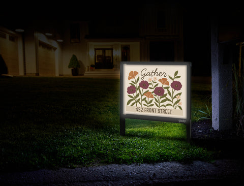 Floral Gather Custom Yardsy Sign